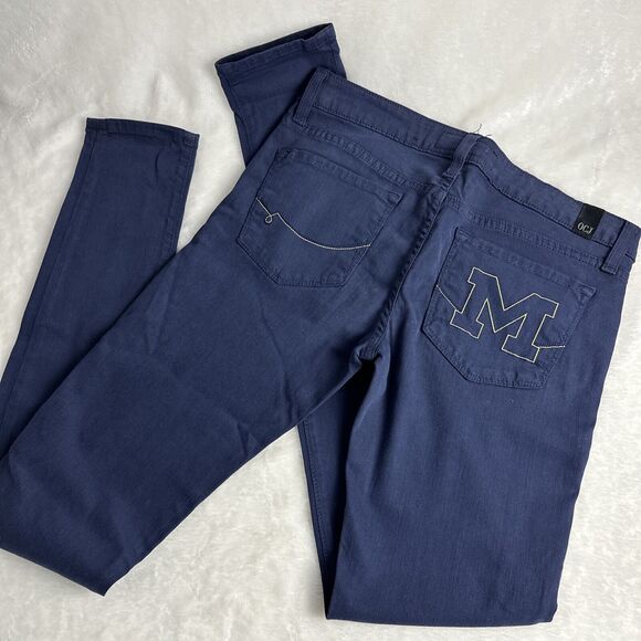 Michigan Wolverines OCJ Blue Women's Skinny Jeans Pants Size 27 College Football - Picture 1 of 12